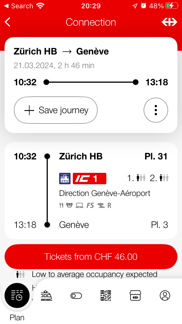 SBB app does not recognise I have the Swiss Half Fare Card