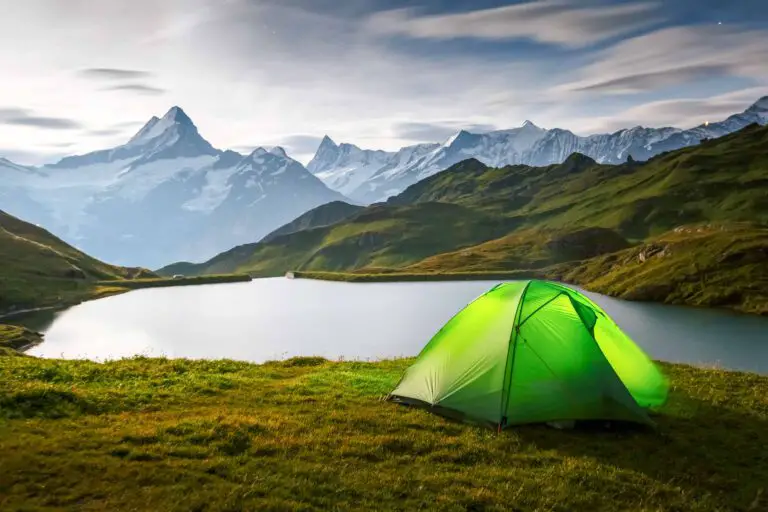 Tent at Bachalpsee, Bernese Oberland
