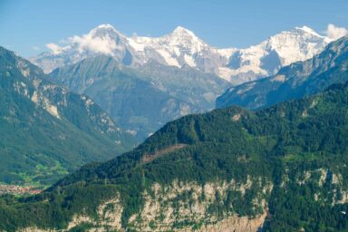 Eiger, Mönch and Jungfrau seen from Beatenberg