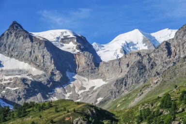 The views at and around the Bernina Pass are stunning.