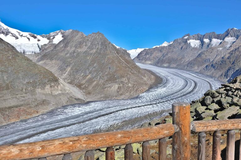 Aletsch Glacier seen from Bettmerhorn, Valais