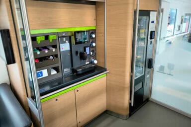 Bistro on a regional BLS train.