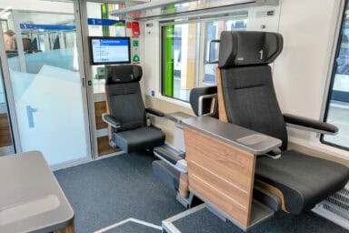 1st class coach on a regional BLS train.