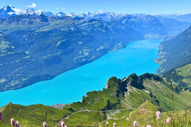 Lake Brienz and Bernese Alps seen from Brienzer Rothorn