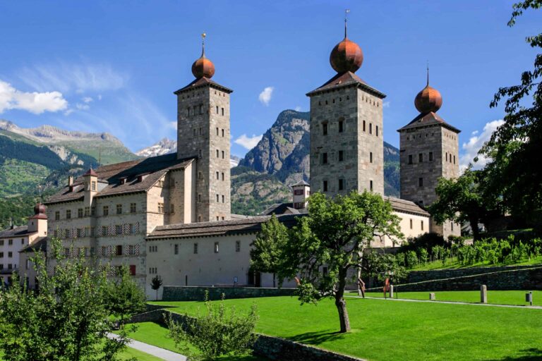 The Stockalper Palace in Brig, Rhone valley