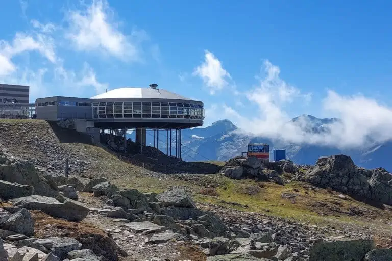 Panoramic restaurant at Eggishorn in the Valais