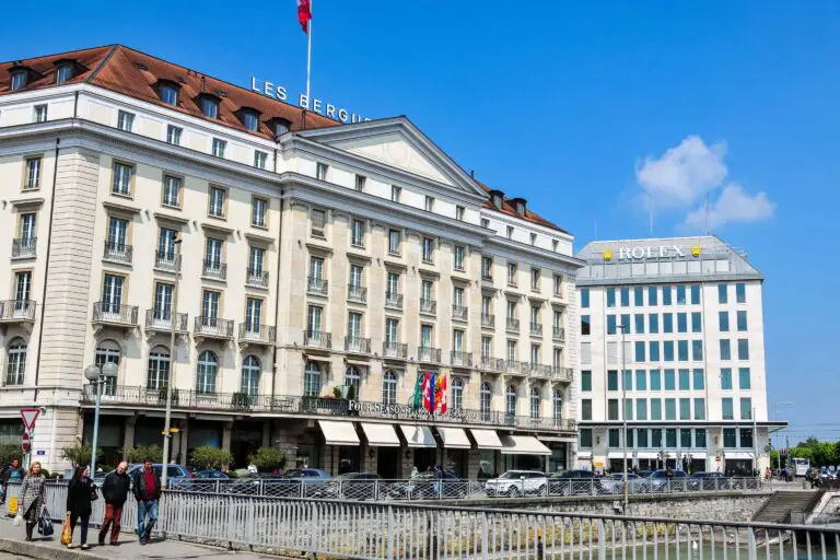 Four Seasons Hotel on Quai des Bergues in Geneva