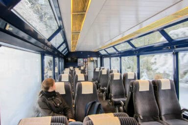 2nd class on board the GoldenPass Panoramic.