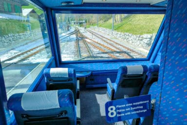 VIP seats on the GoldenPass Panoramic.