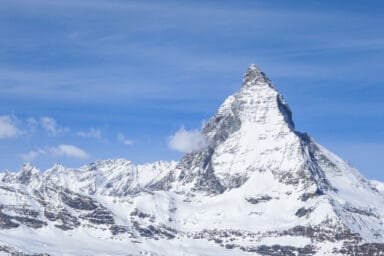 The Matterhorn seen from Gornergrat in early April.