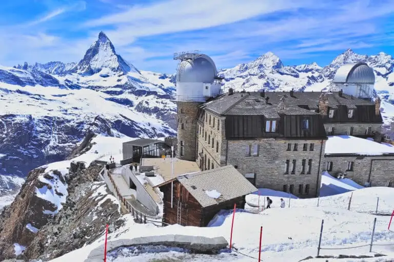 Top station of Gornergrat with Matterhorn view