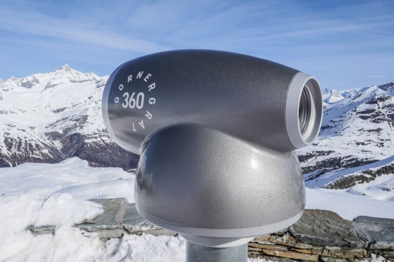 Telescope at Gornergrat viewpoint.