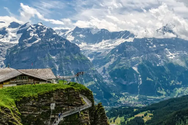 Restaurant and Cliff Walk at Grindelwald-First