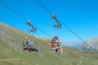 First Flyer zipline at Grindelwald-First