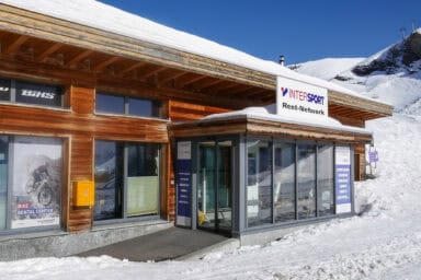 Intersport outdoor gear rental at Grindelwald-First.
