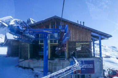 Mid-station Schreckfeld on the gondola route to Grindelwald-First.