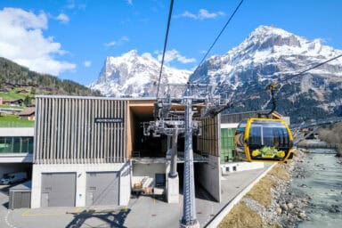 Grindelwald Terminal, from where the gondolas to Männlichen arrive and depart.