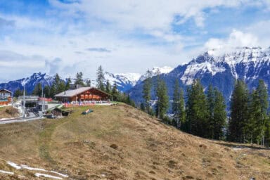 Views from the train between Grütschalp and Mürren.