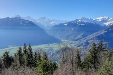 View toward the Jungfrau Region from Harder Kulm.