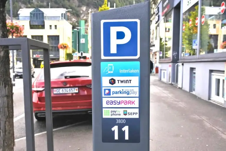 Parking meter near Interlaken West station