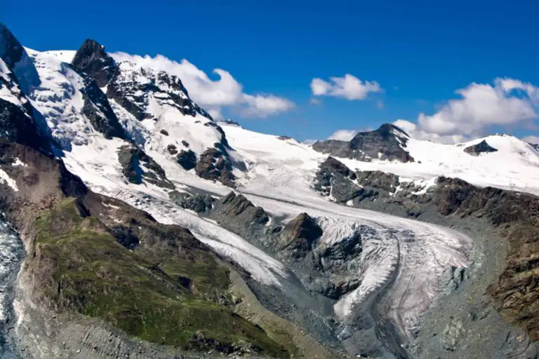 View of the glaciers from Klein Matterhorn, Zermatt