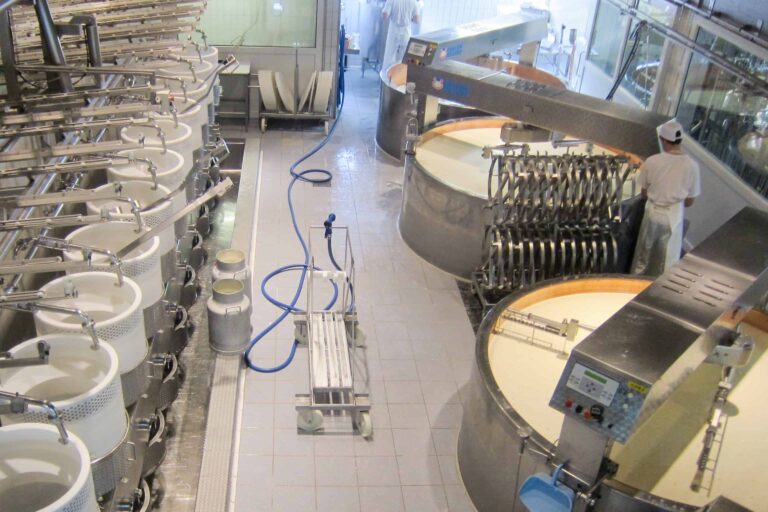 Cheese making in the Maison du Gruyère museum