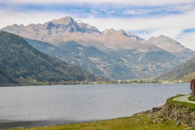 The Lago di Poschiavo, north of Tirano.