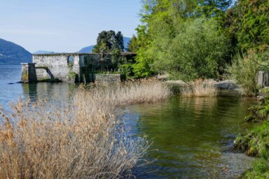 The banks of Isole di Brissago in Lake Maggiore
