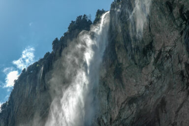 The top of the Staubbach Fall.