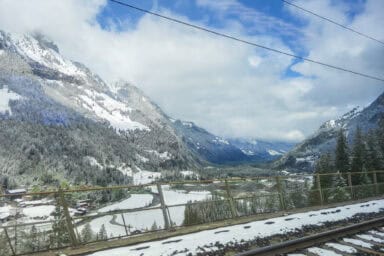 Fresh snow in the southern Kander Valley in mid-April.