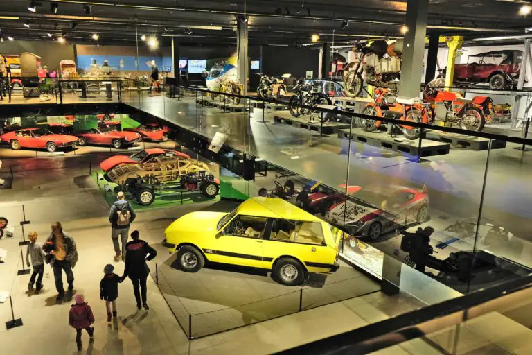 Cars and motorbikes in the Swiss Museum of Transport, Lucerne