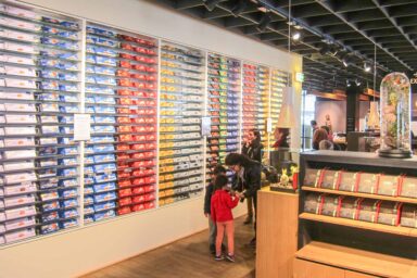 Chocolate shop in Maison Cailler, Broc