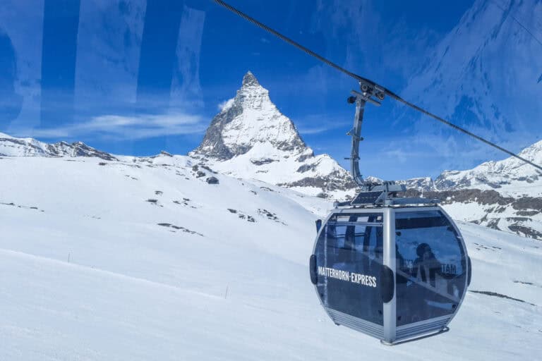 Matterhorn Express gondola with Matterhorn.
