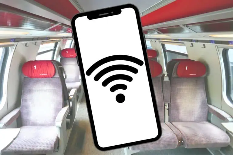 Mobile internet in a Swiss train