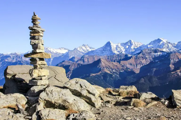 Bernese Alps in autumn seen from Niesen