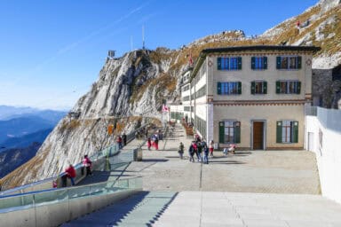 One of the hotel-restaurants at Pilatus.