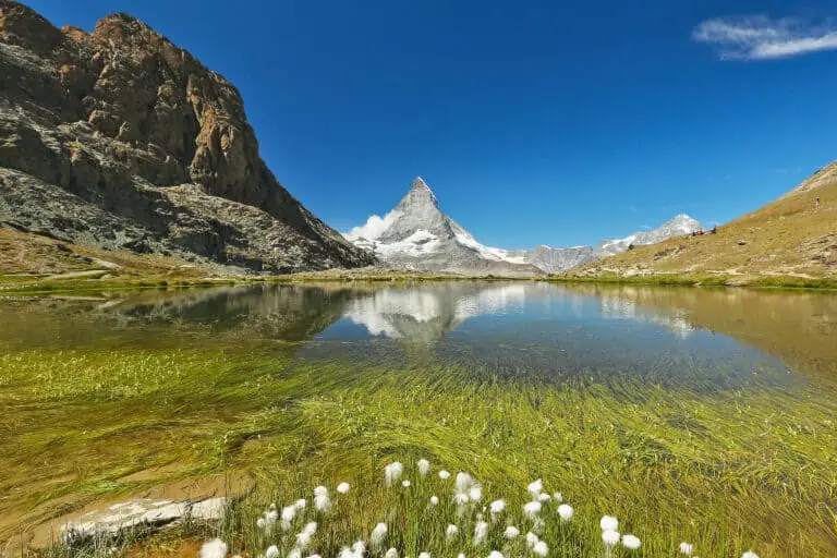 Riffelsee with reflection of the Matterhorn