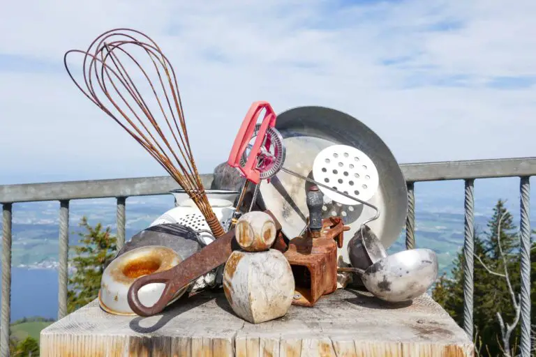 Cooking utensils artwork at Rigi