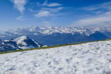 Zentral- und Berner Alpen von Rigi Kulm aus