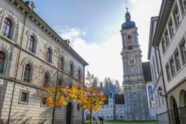Entrance to the inner court of the St. Gallen abbey.