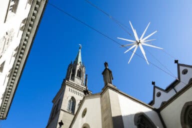 In the December holiday season, St. Gallen is known as the "Sternernstadt": "city of stars".