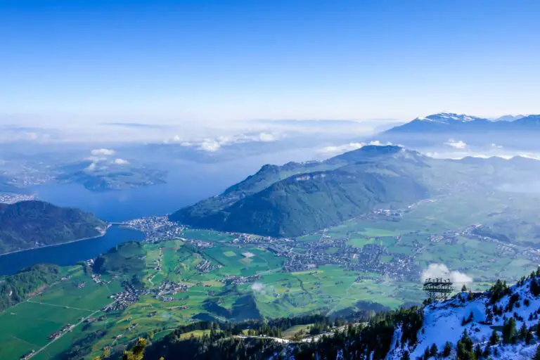 Lake Lucerne region seen from Stanserhorn