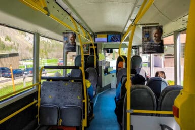 Postauto zwischen Lauterbrunnen und Stechelberg.