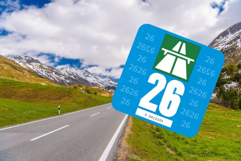 Swiss motorway vignette for 2026