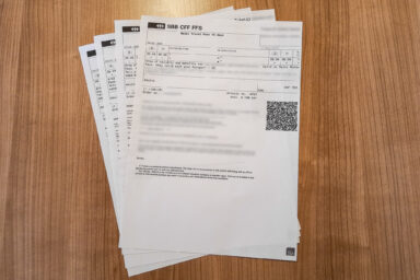 Printed back-up copies of Swiss Travel Passes.
