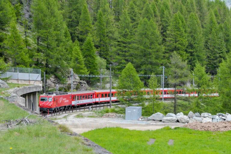 Local train between Täsch and Zermatt