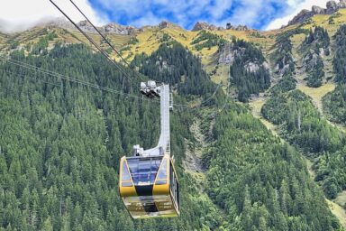 Cable car from Wengen to Männlichen